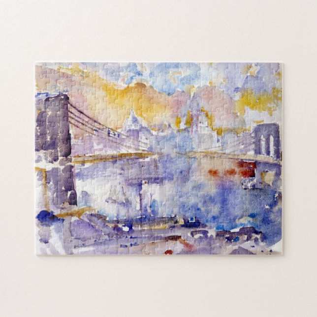 Brooklyn Bridge (NYC) (by John Marin) Jigsaw Puzzle (Horizontal)