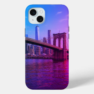 Brooklyn Bridge & NYC Skyline iPhone 15 Mini Case