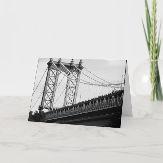 Brooklyn Bridge Photo Card (Front)