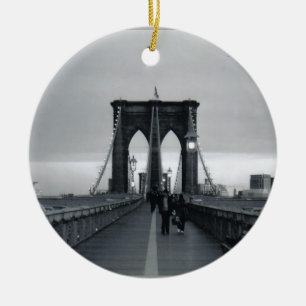 Brooklyn Bridge Photo Ornament 2