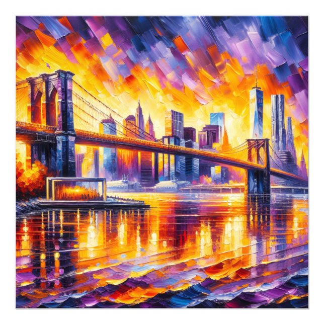 BROOKLYN BRIDGE  PHOTO PRINT (Front)