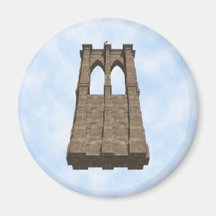 Brooklyn Bridge Pillar: 3D Model: Magnet