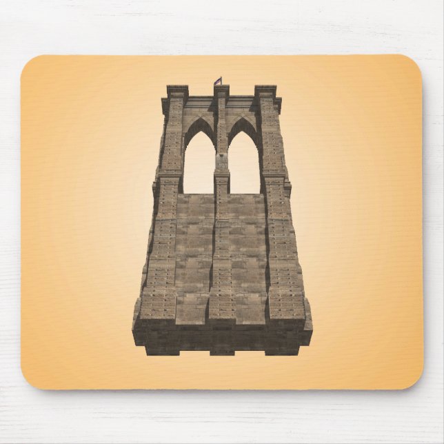 Brooklyn Bridge Pillar: 3D Model: Mousepad (Front)