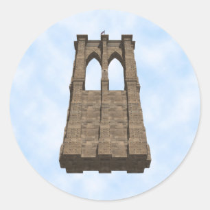Brooklyn Bridge Pillar: 3D Model: Sticker