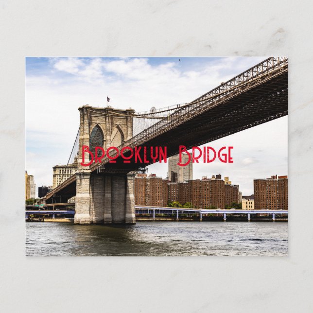 Brooklyn Bridge  Postcard (Front)
