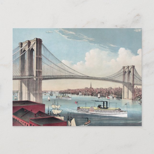 Brooklyn Bridge Postcard (Front)
