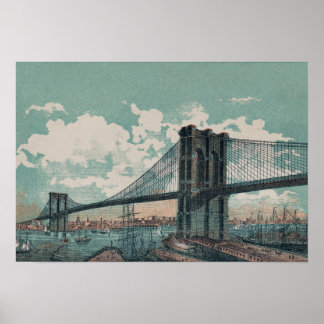 Brooklyn Bridge Poster Print