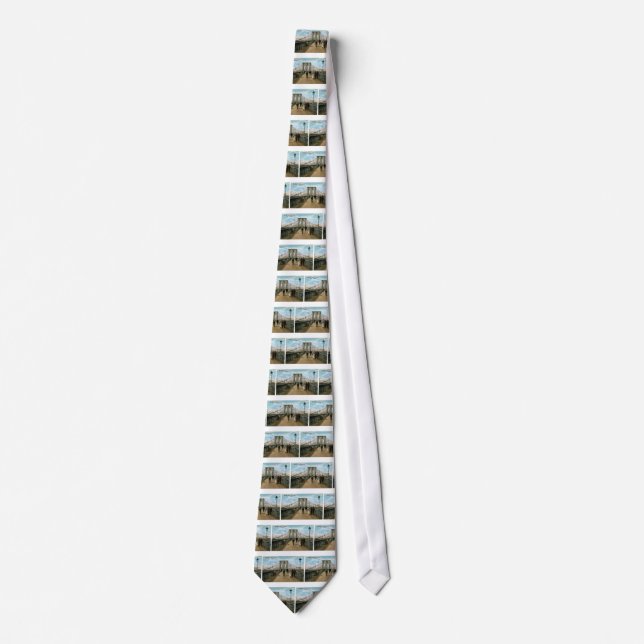 Brooklyn Bridge Promenade, New York City Tie (Front)