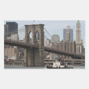 Brooklyn Bridge Rectangular Sticker