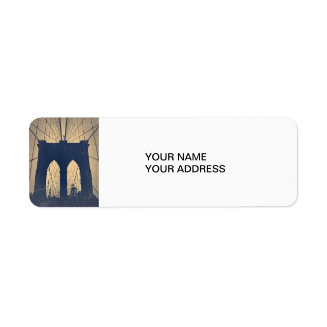 Brooklyn Bridge Return Address Label (Front)
