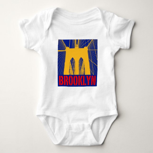 Brooklyn Bridge silhouette Baby T-Shirt (Front)
