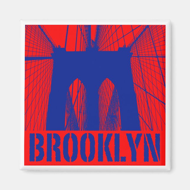 Brooklyn Bridge silhouette pride 2 Magnet (Front)