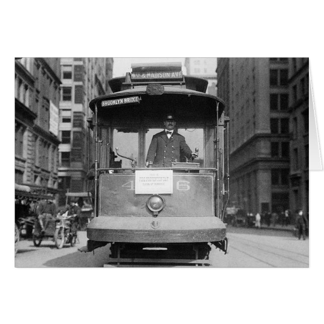 Brooklyn Bridge Trolley, 1915 (Front Horizontal)