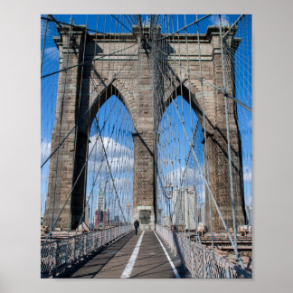 Brooklyn Bridge Walking Path Poster