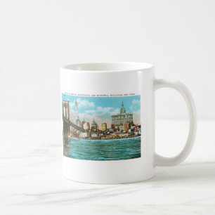 Brooklyn Bridge, Woolworth and Municipal... Coffee Mug