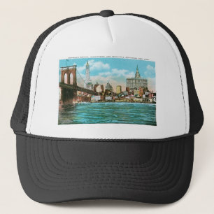 Brooklyn Bridge, Woolworth and Municipal... Trucker Hat