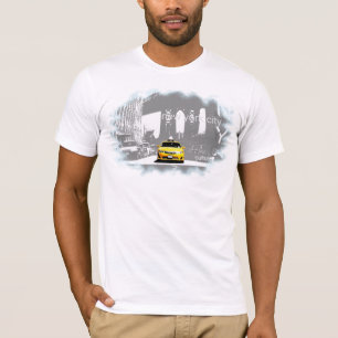 Brooklyn Bridge Yellow Taxi New York City Nyc T-Shirt