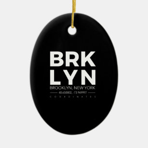 brooklyn ceramic ornament