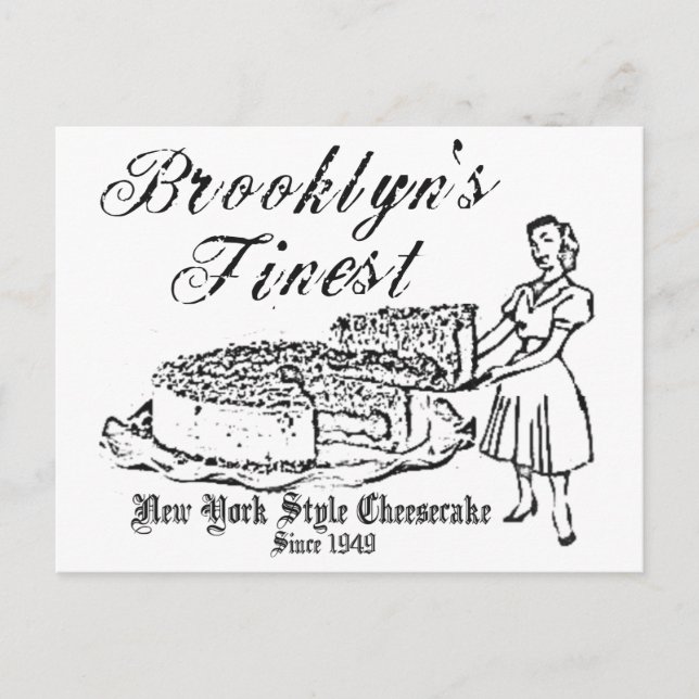 BROOKLYN CHEESECAKE POSTCARD (Front)