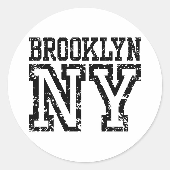 Brooklyn Classic Round Sticker (Front)