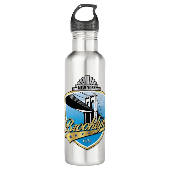 Brooklyn Design Gold 710 Ml Water Bottle (Front)