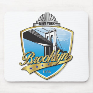 Brooklyn Design Gold Mouse Pad