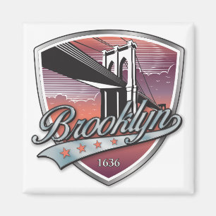 Brooklyn Design Silver Magnet
