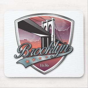 Brooklyn Design Silver Metallic Mouse Pad