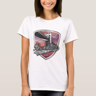 Brooklyn Design Silver Metallic T-Shirt