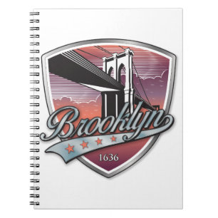 Brooklyn Design Silver Notebook