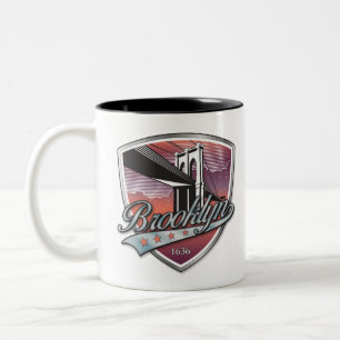 Brooklyn Design Silver Two-Tone Coffee Mug