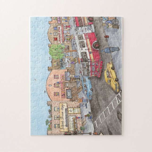 Brooklyn fire truck jigsaw puzzle (Vertical)