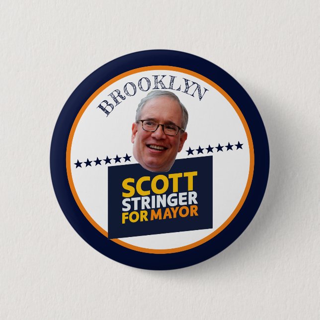 Brooklyn for Stringer 2021 6 Cm Round Badge (Front)