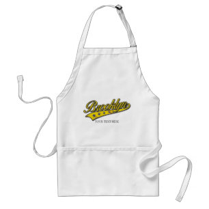 Brooklyn Gold Swoosh Design Template Standard Apron
