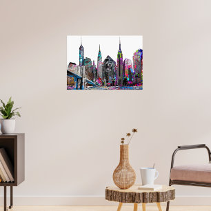 Brooklyn Graffiti Poster