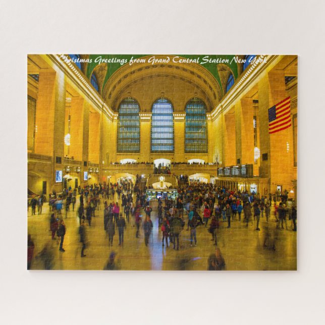 Brooklyn Grand Central Station.Christmas Greetings Jigsaw Puzzle (Horizontal)
