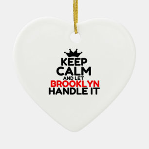 BROOKLYN HANDLE IT CERAMIC ORNAMENT