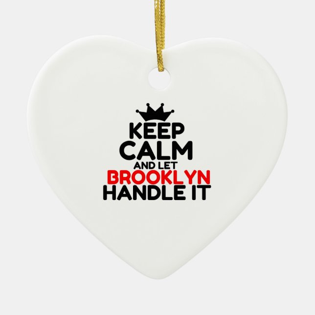 BROOKLYN HANDLE IT CERAMIC ORNAMENT (Front)