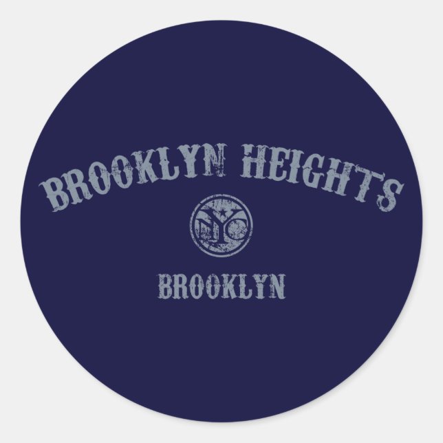 Brooklyn Heights Classic Round Sticker (Front)
