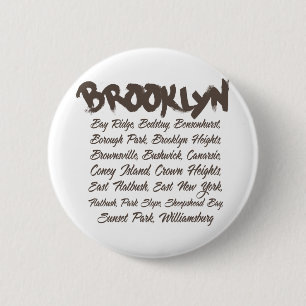 Brooklyn Hoods 6 Cm Round Badge