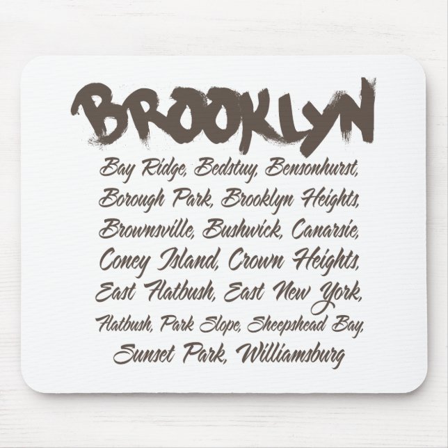 Brooklyn Hoods Mouse Pad (Front)