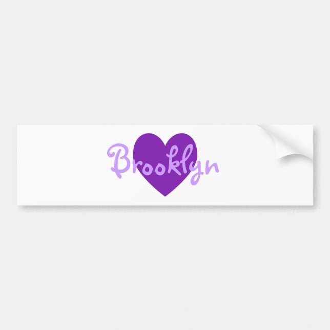 Brooklyn in Purple Bumper Sticker (Front)