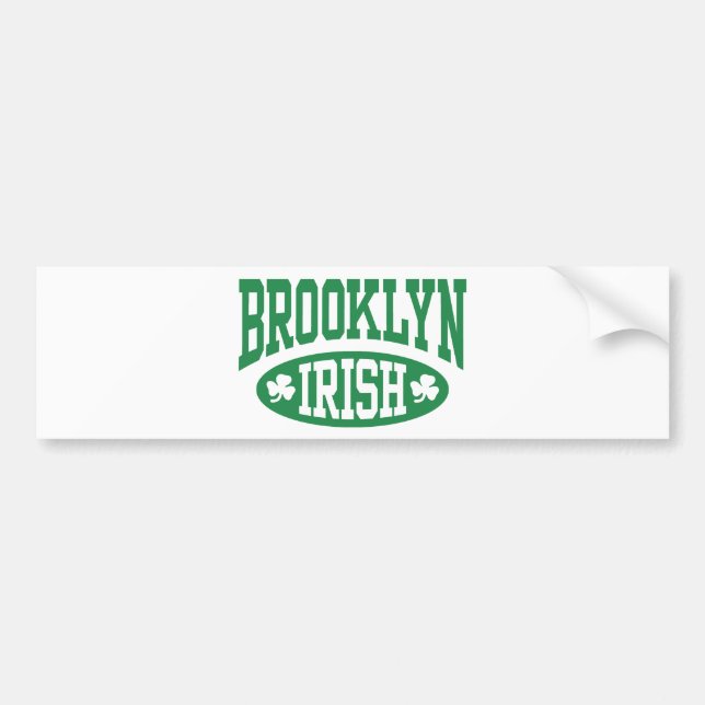 Brooklyn Irish Bumper Sticker (Front)