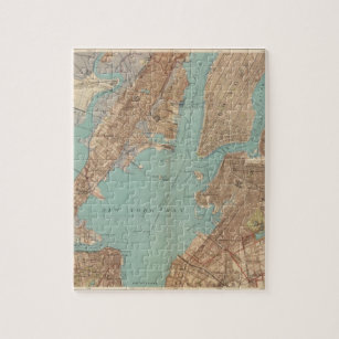 Brooklyn, Jersey City, and Hoboken Jigsaw Puzzle
