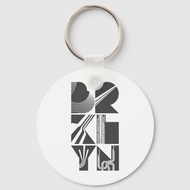 Brooklyn Lines Key Ring (Front)