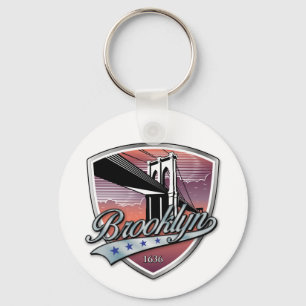 Brooklyn Logo Design Key Ring