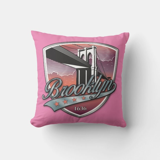 Brooklyn Logo Design Pillow (Front)