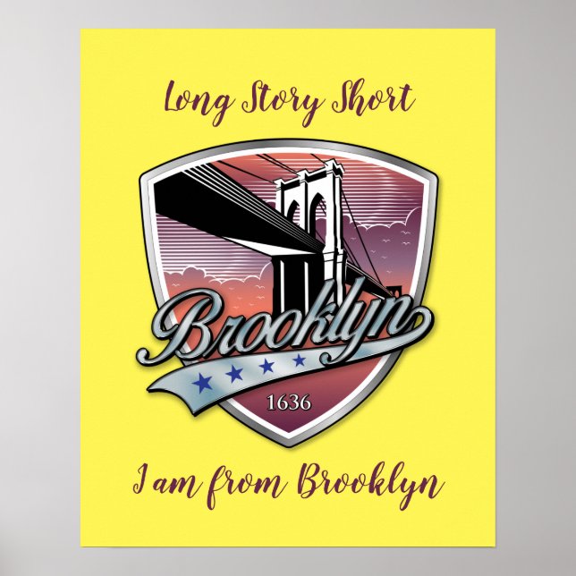 Brooklyn Logo Design Poster (Front)