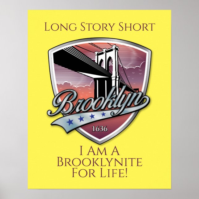 Brooklyn Logo Design Poster (Front)