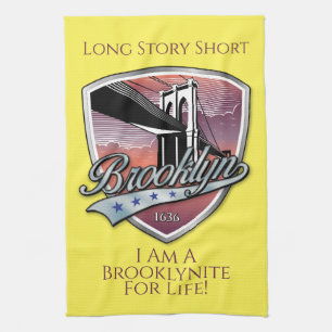 Brooklyn Logo Design Tea Towel
